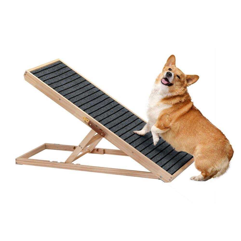 Coziwow Dog Ramp Folding Stair 4-Level Height Adjustable Non-slip Mat - Pet Supplies online store