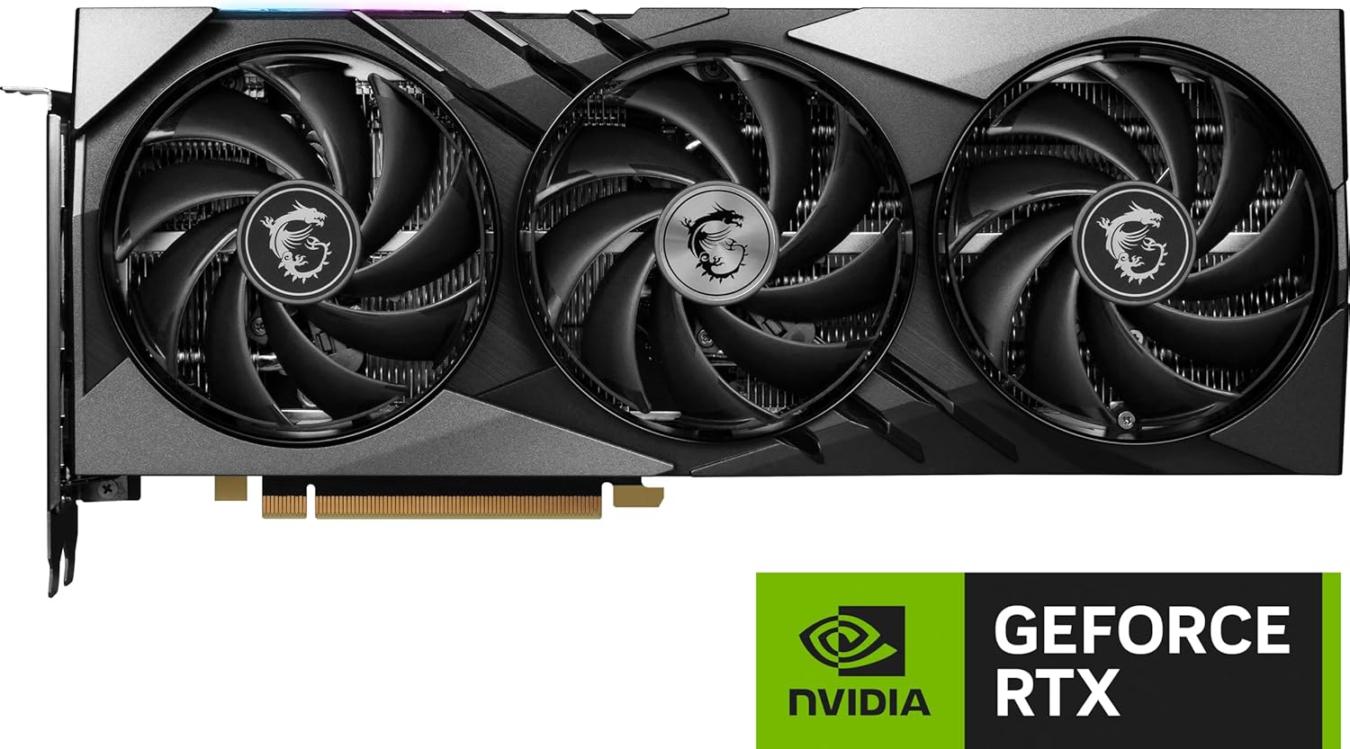 MSI Gaming RTX 4070 Super 12G Gaming X Slim Graphics Card (NVIDIA RTX 4070 Super, 192-Bit, Extreme Clock: 2655 MHz, 12GB GDRR6X 21 Gbps, HDMI/DP, Ada Lovelace Architecture)