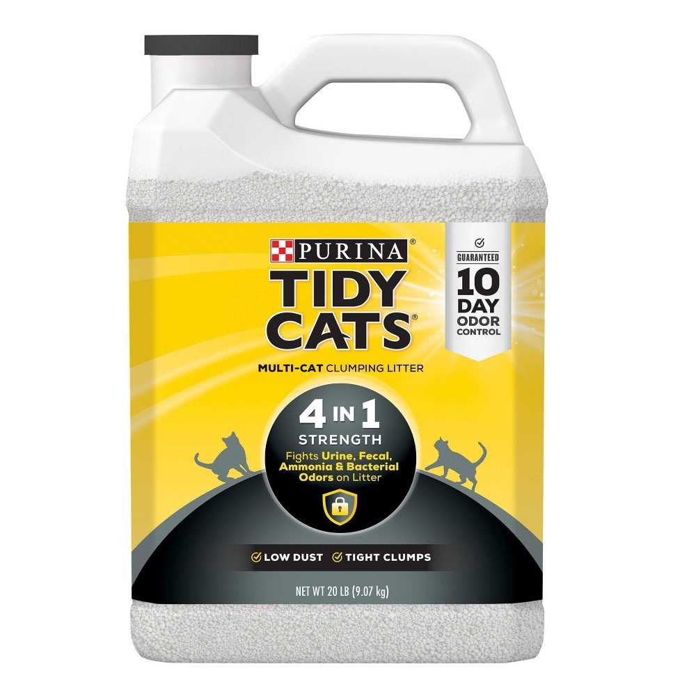 Tidy Cats 4-in-1 Scented Clumping Clay Cat Litter, 20-lb jug, case of 2 - Pet Supplies online store