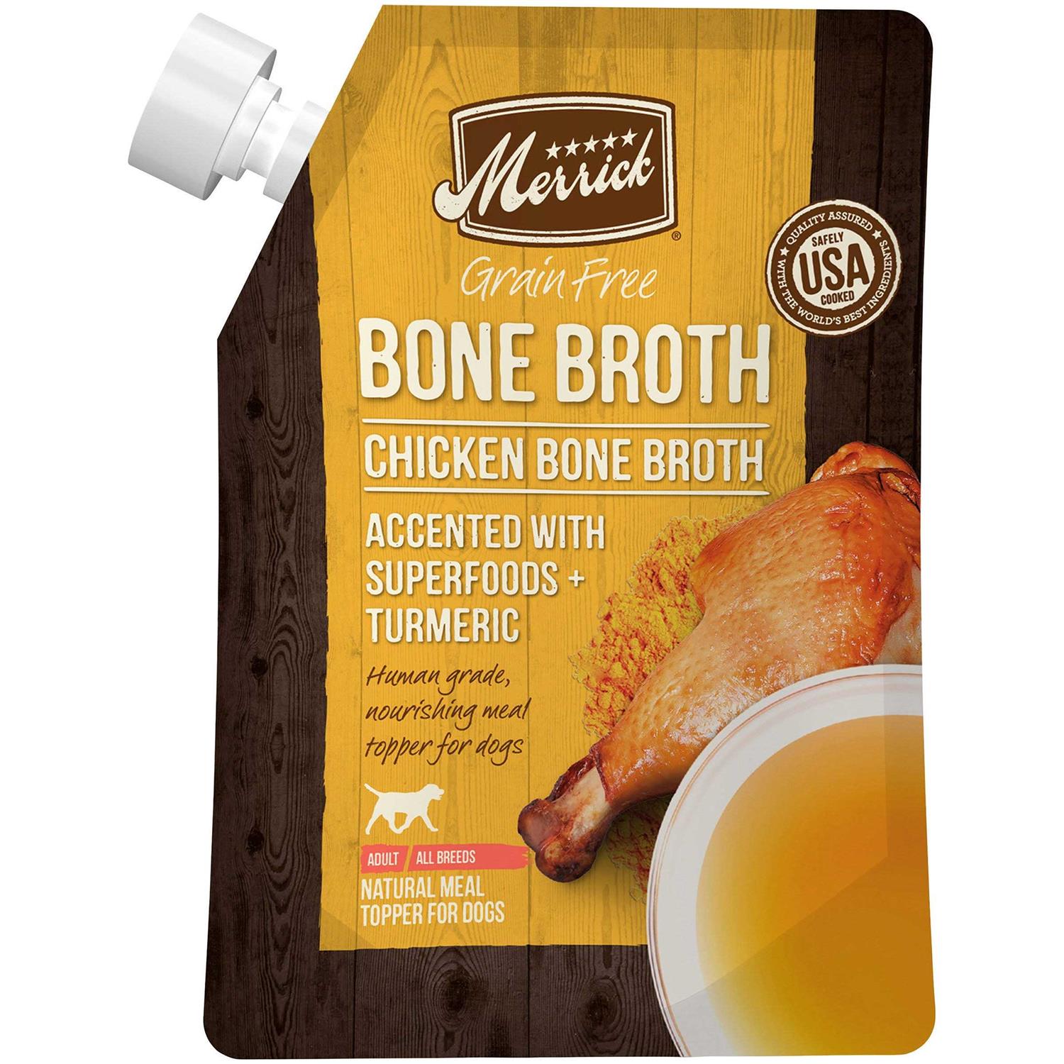 Merrick Chicken Bone Broth Grain-Free Dog Food Topper - Pet Supplies online store