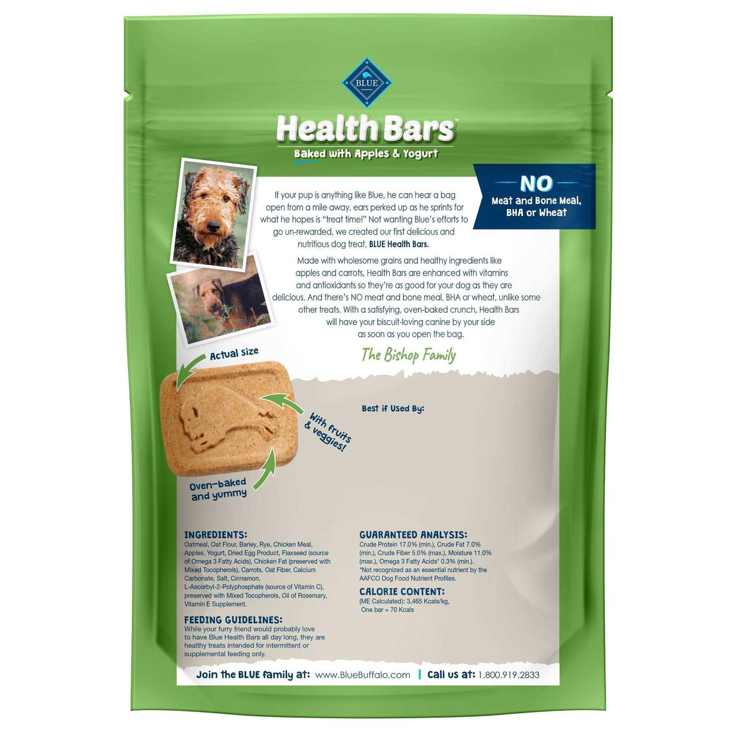 Blue Buffalo Health Bars Biscuits Dog - Pet Supplies online store