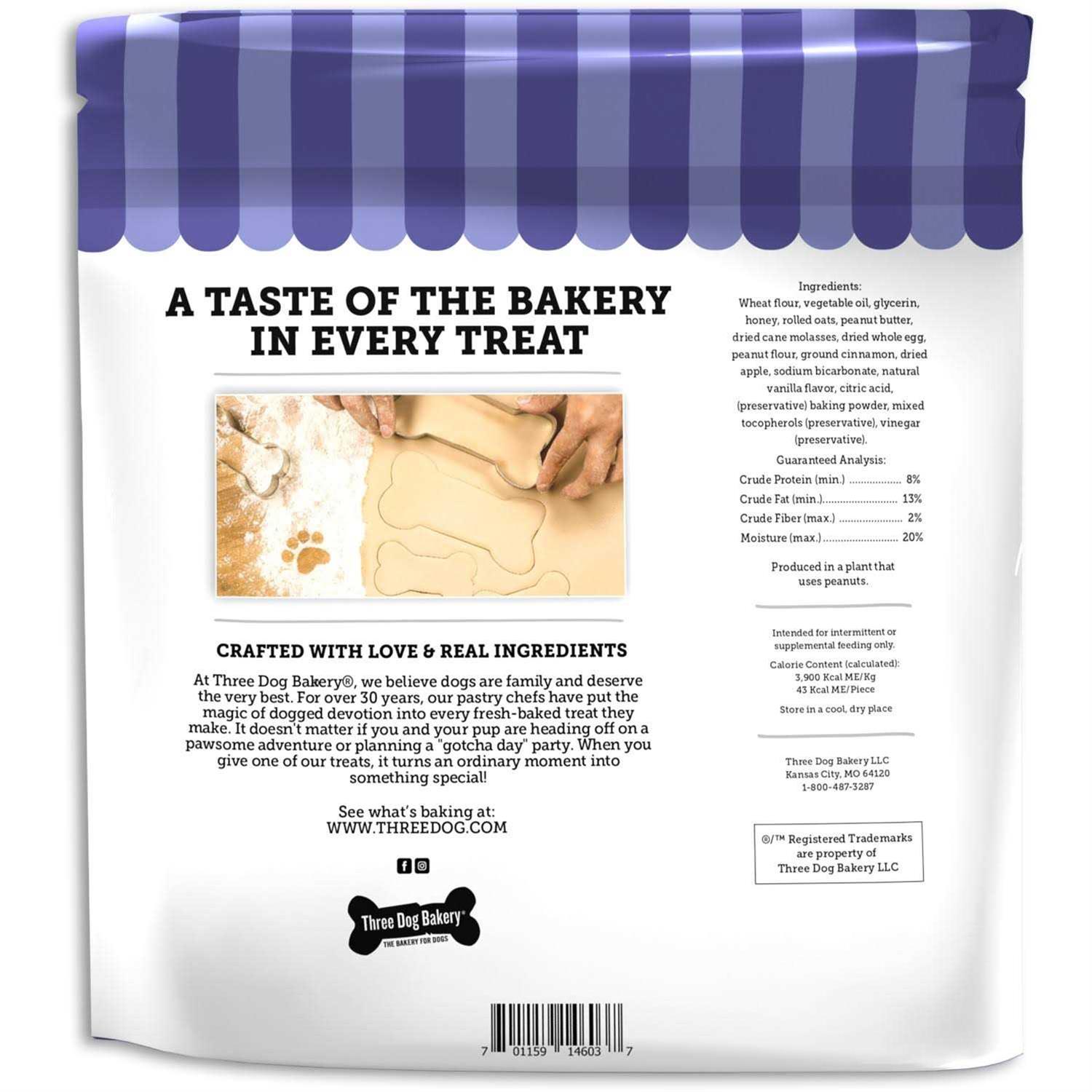 Three Dog Bakery Assortmutt Trio Dog Treats - Pet Supplies online store