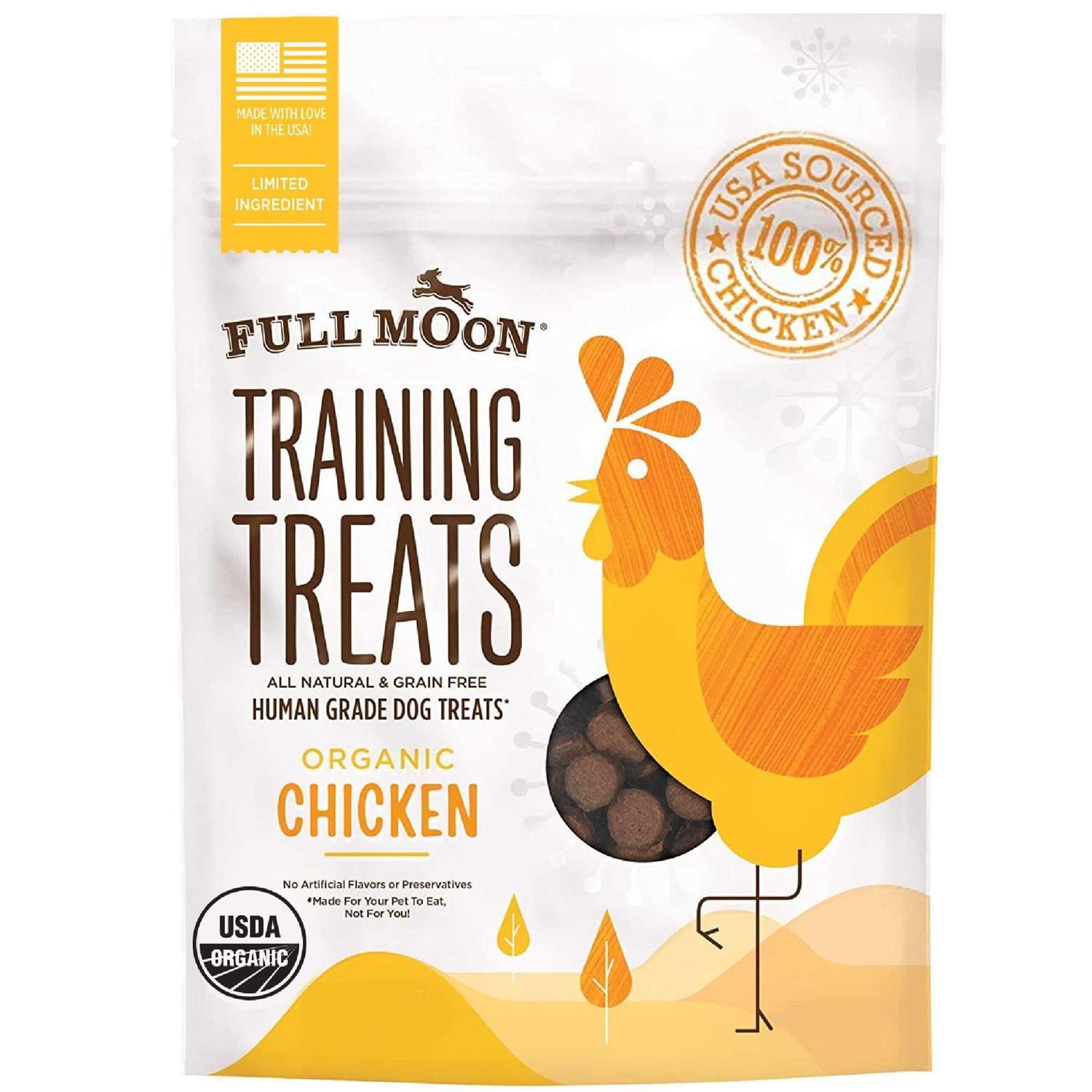 Full Moon Usda Organic Chicken Training Treats Healthy All Natural Dog Treats Human Grade 175 Treats - Pet Supplies online store