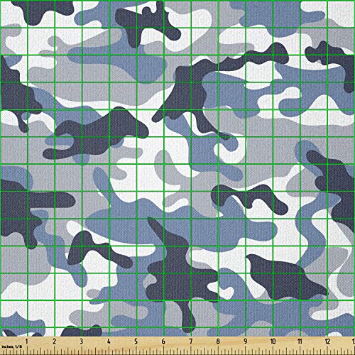 Ambesonne Shabby Flora Fabric by The Yard, Retro Spring Blossom Flowers French Garden Florets Garland Artisan Image, Decorative Fabric for Upholstery and Home Accents, 3 Yards, Mint Pink