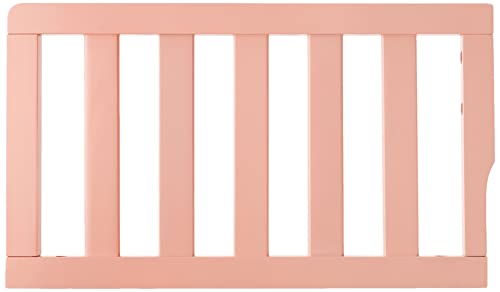 Universal Convertible Crib Toddler Guard Rail in Dusty Pink, Converts Cribs to Toddler Beds, Safety Guard Rail for Toddlers, Made of Solid Wood