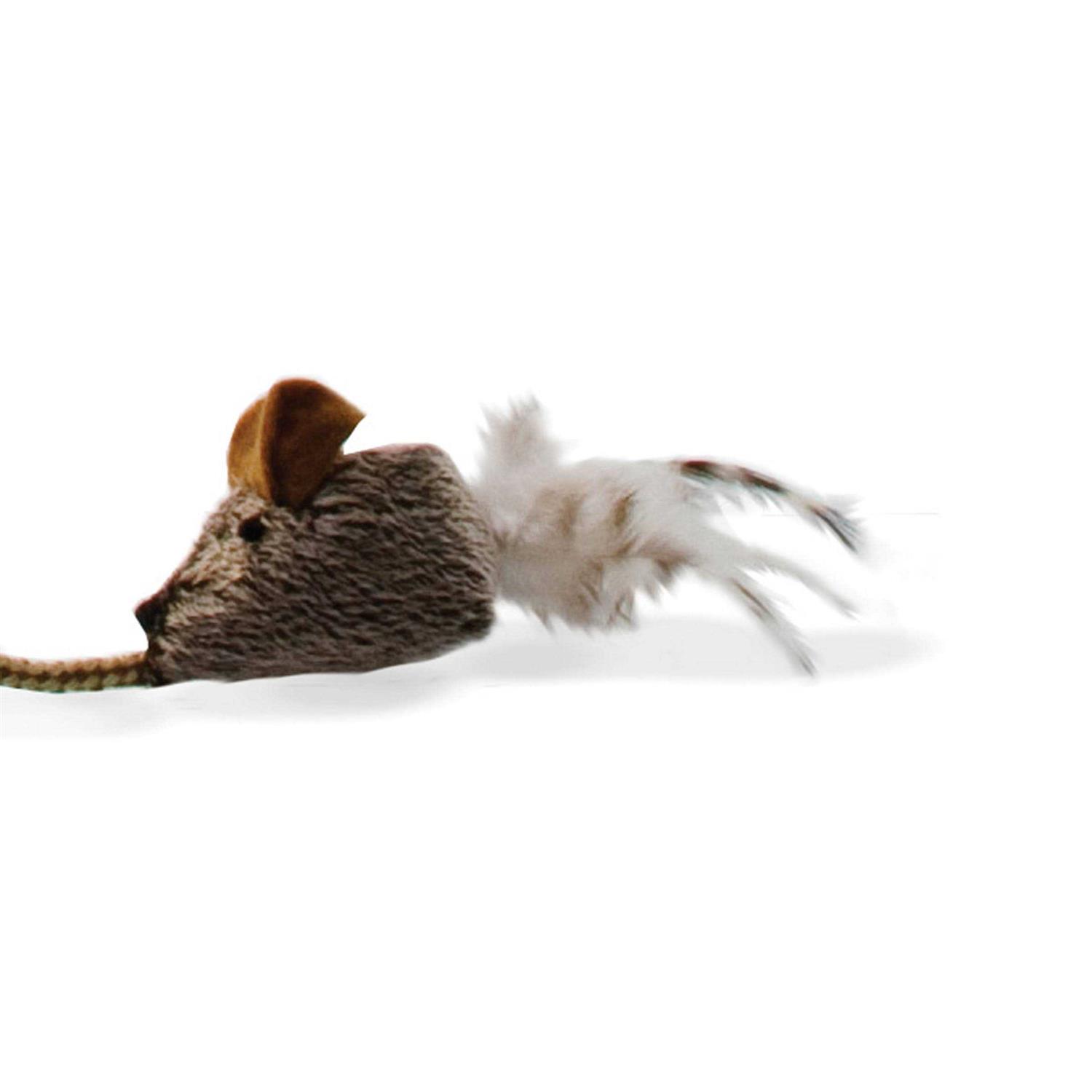 OurPets Play-N-Squeak Teathered & Feathered Play Wand Cat Toy - Pet Supplies online store