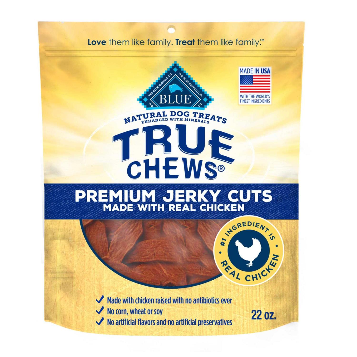 Blue Buffalo True Chews Premium Jerky Cuts Dog Treats - Pet Supplies online store