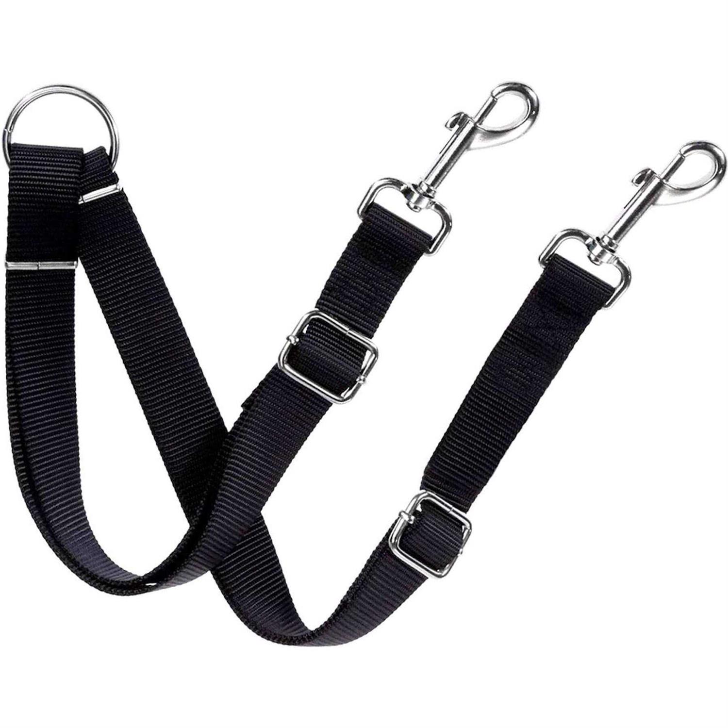 SunGrow Double Dog Walker Leash, 16-24 Inches in Length, Head Tilt Adjustable, Tin Alloy Snaps, Suitable for Dogs and Puppies - Pet Supplies online store