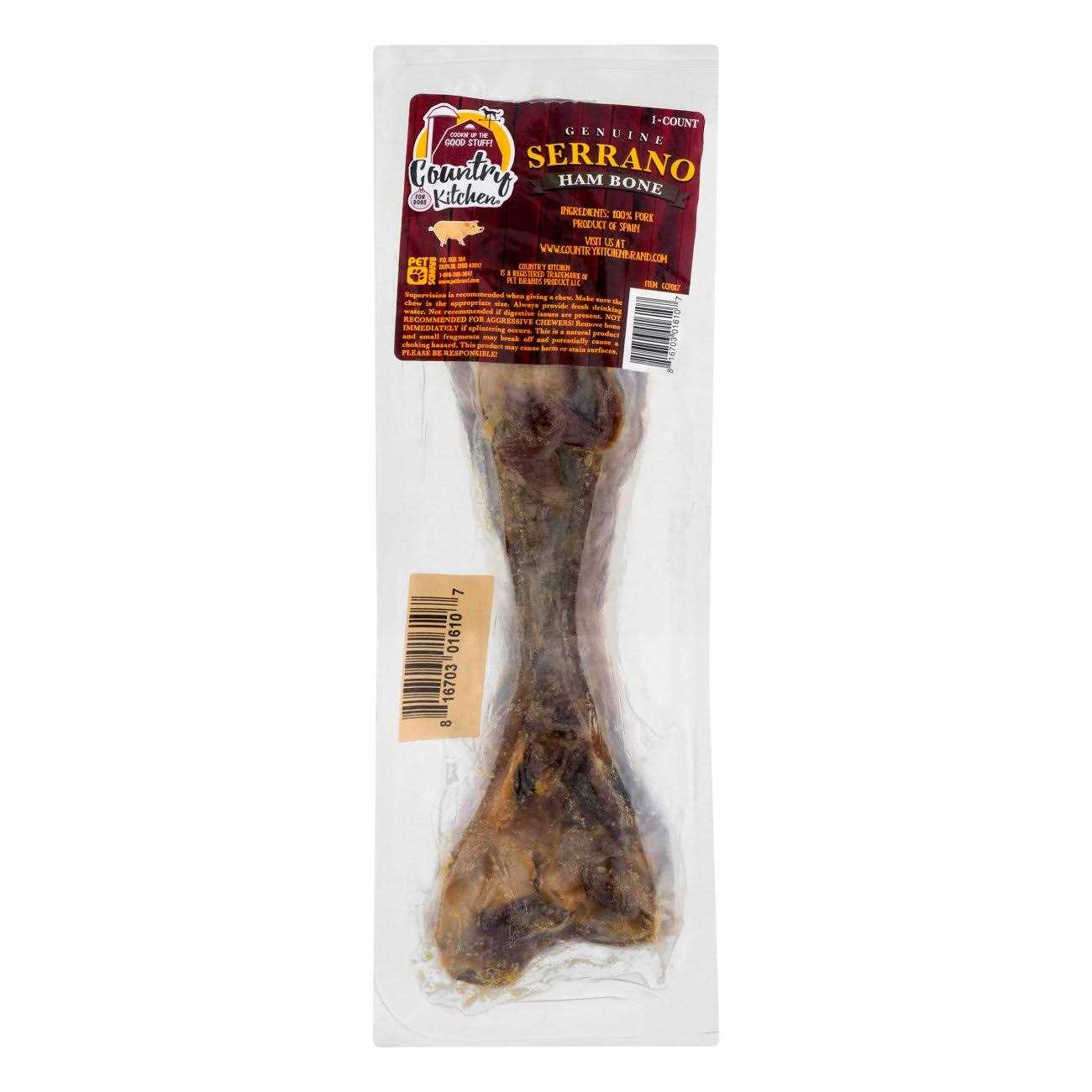 Country Kitchen Serrano Ham Bone Dog Treat - Pet Supplies online store