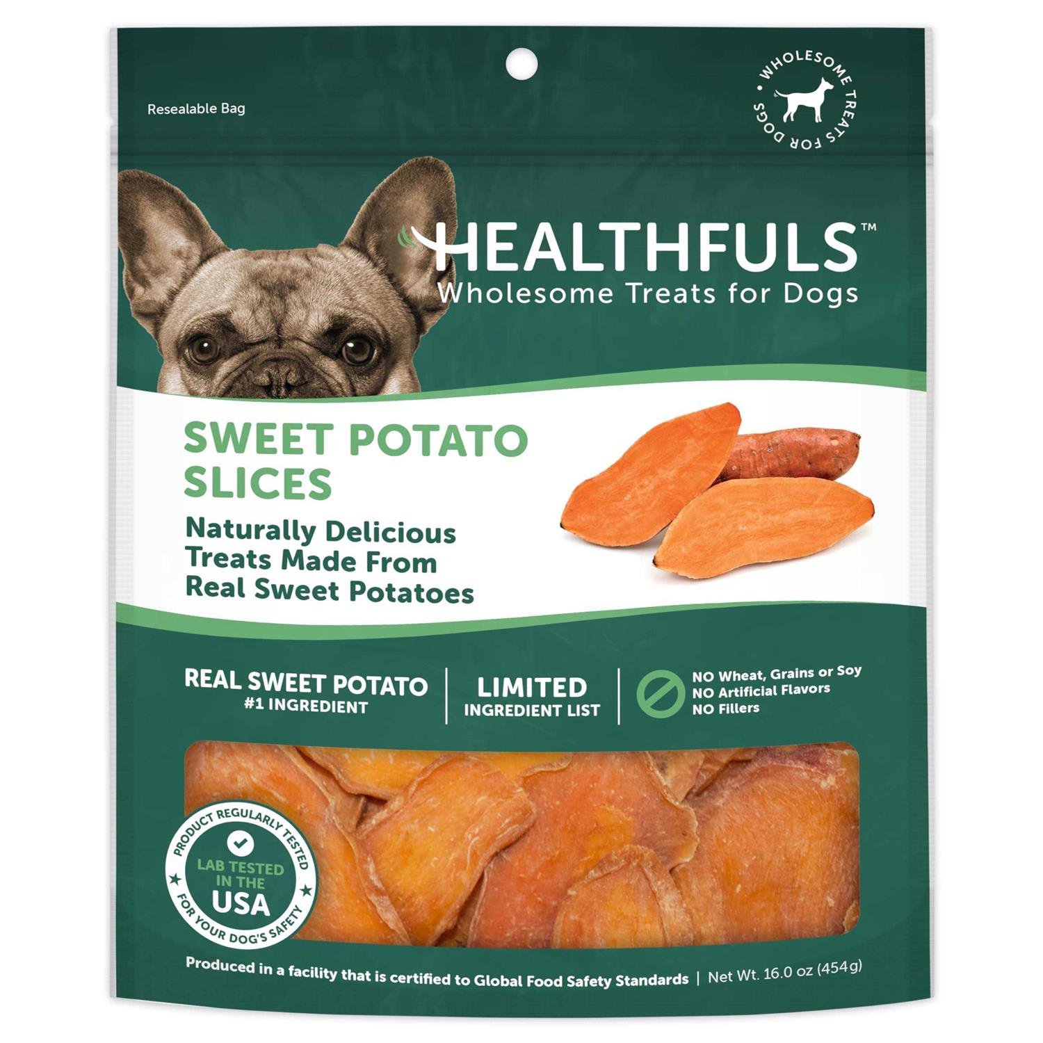 Ruffin' It Healthfuls Sweet Potato Slices Dog Treats - Pet Supplies online store