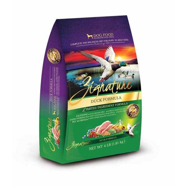 Zignature Duck Dry Dog Food Limited Ingredient Formula - Pet Supplies online store