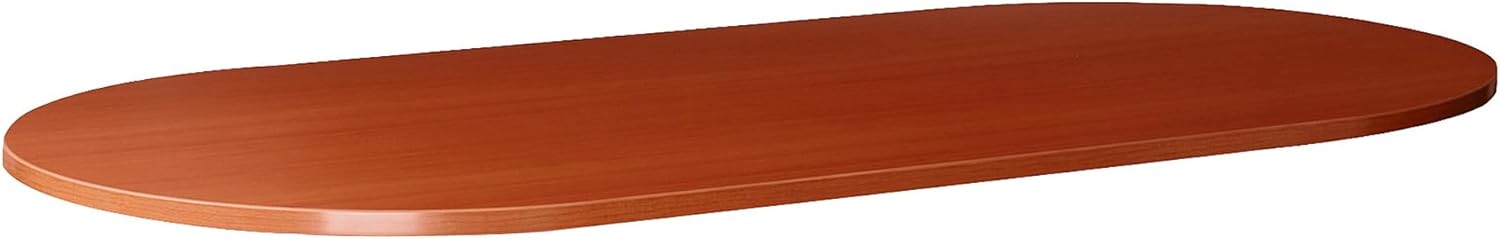 Lorell Essentials Oval Tabletop, 48 by 96 by 1-1/4-Inch, Cherry