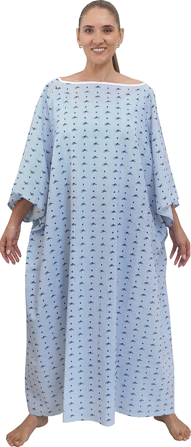 3 Pack - 10XL Hospital Hospital Gown with Tie Back Oversized Hospital Gown Patient Robe Big Size for Hospitals and Home Care