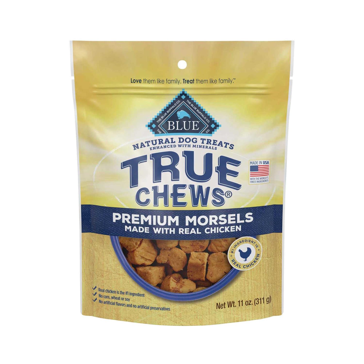 Blue Buffalo True Chews Premium Morsels Chicken Dog Treats - Pet Supplies online store