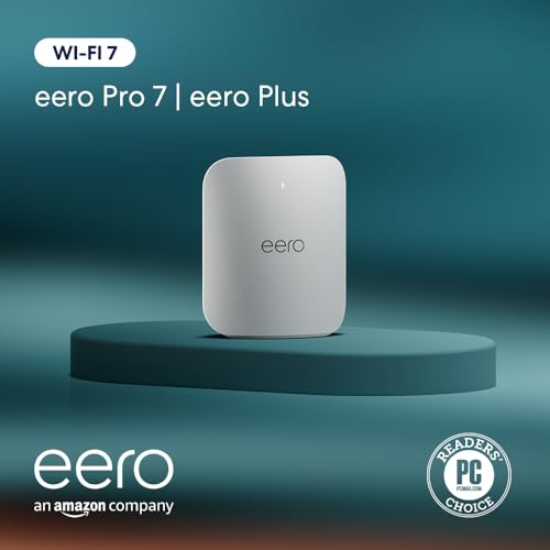 Introducing Amazon eero Pro 7 tri-band mesh Wi-Fi 7 router (newest model) - Supports internet plans up to 5 Gbps, Coverage up to 6,000 sq. ft., 3-pack