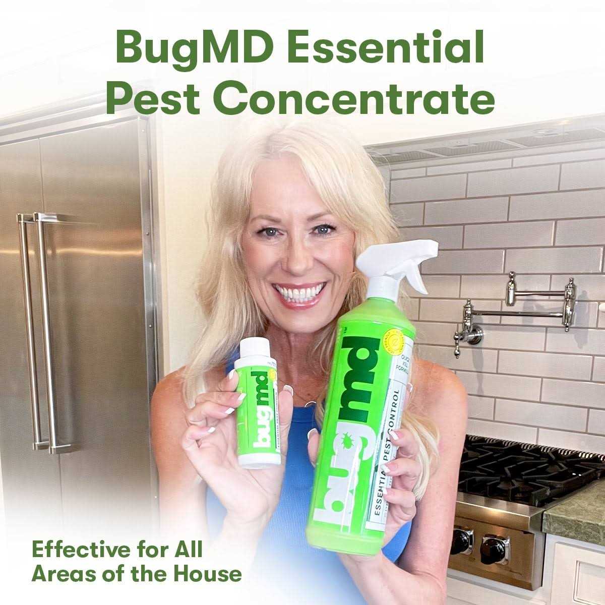 Bugmd Flea and Tick Concentrate Essential Oil-Powered Formula, Controls Fleas, Ticks, Mites in Dogs, Cats, and Other Furred - Pet Supplies online store