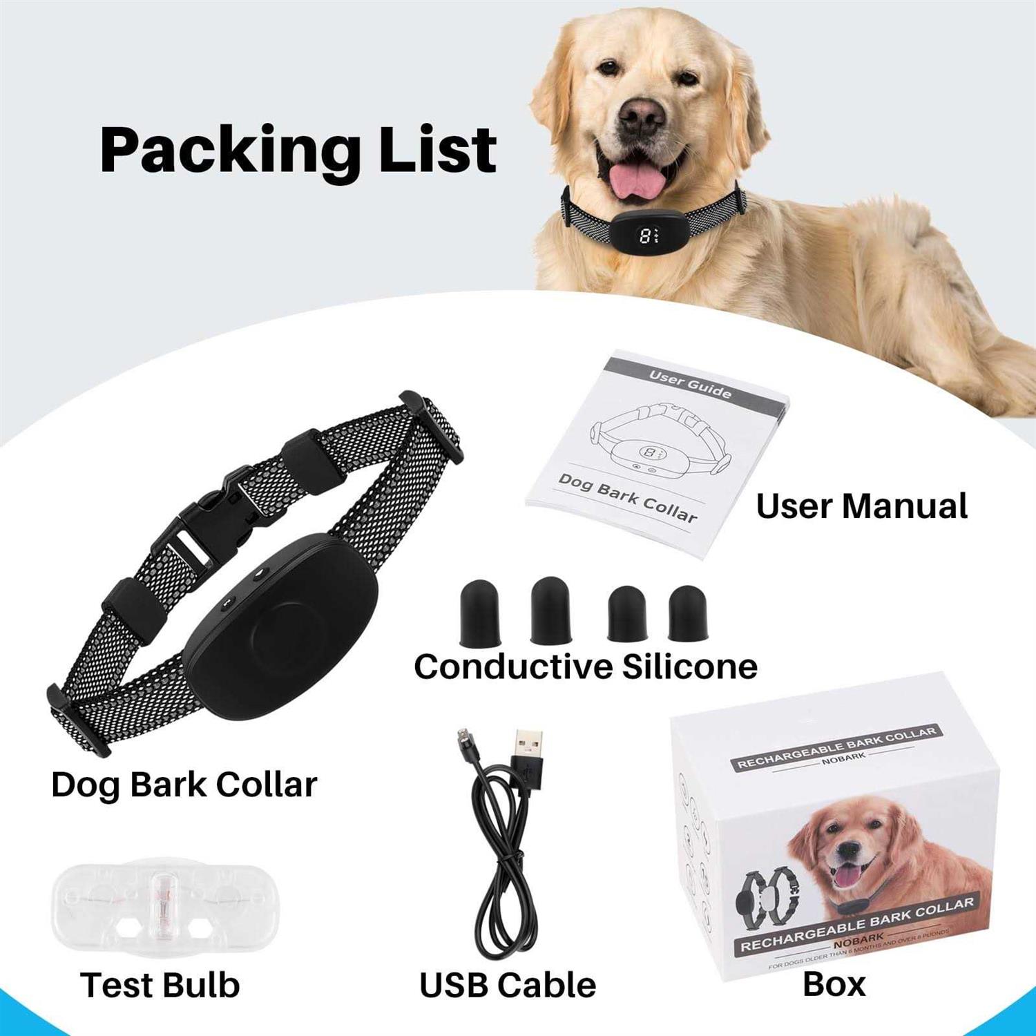 Bebang Bark Collar for Dogs 3 Modes Beep Vibration Shock Dog Bark Collar for Small Medium Large Dogs in Humane Effective Methods - Pet Supplies online store