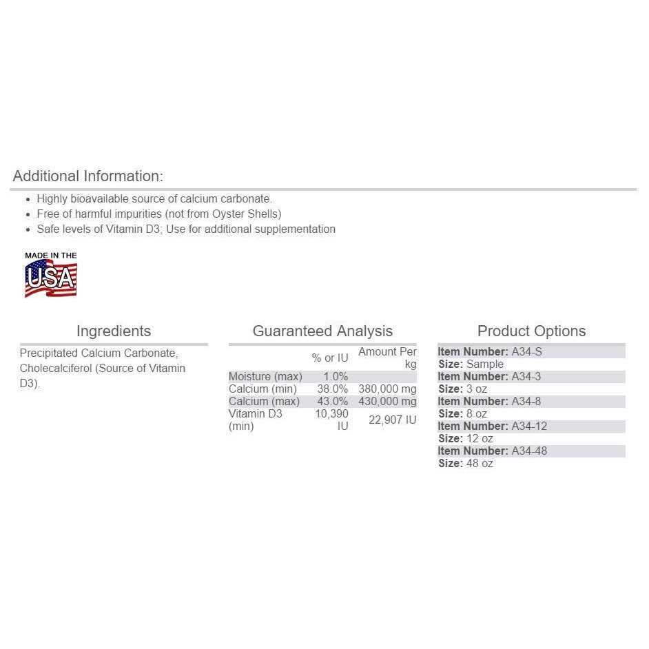 Zoo Med Repti Calcium with D3 - Pet Supplies online store