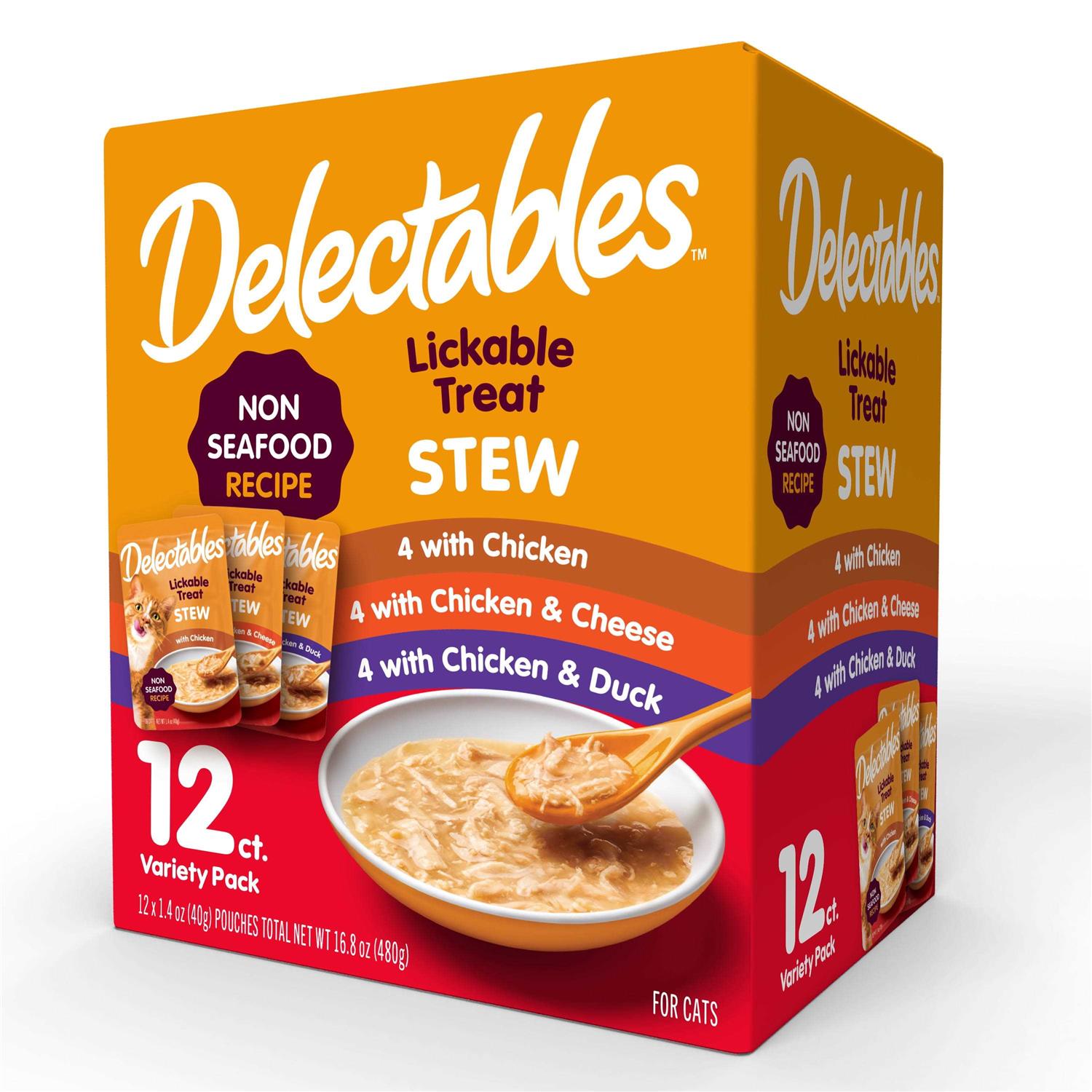 Delectables Stew Non Seafood Lickable Cat Treats Variety Pack - Pet Supplies online store