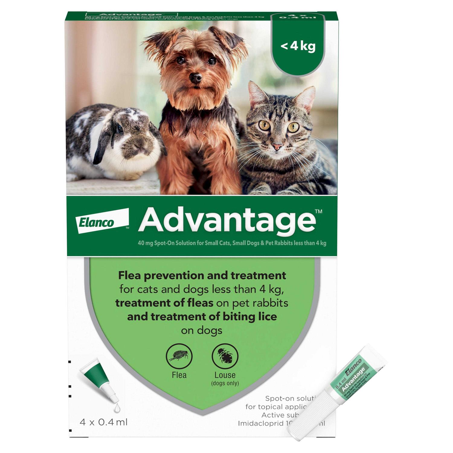 Advantage 40mg Spot-On for Small Cats - Pet Supplies online store
