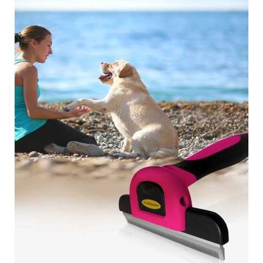 DakPets Pet Grooming Brush Effectively Reduces Shedding by up to 95% Professional Deshedding Tool for Dogs and Cats - Pet Supplies online store