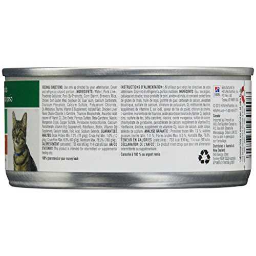 Hill's Prescription Diet r/d Liver & Chicken Canned Cat Food, 5.5-oz - Pet Supplies online store