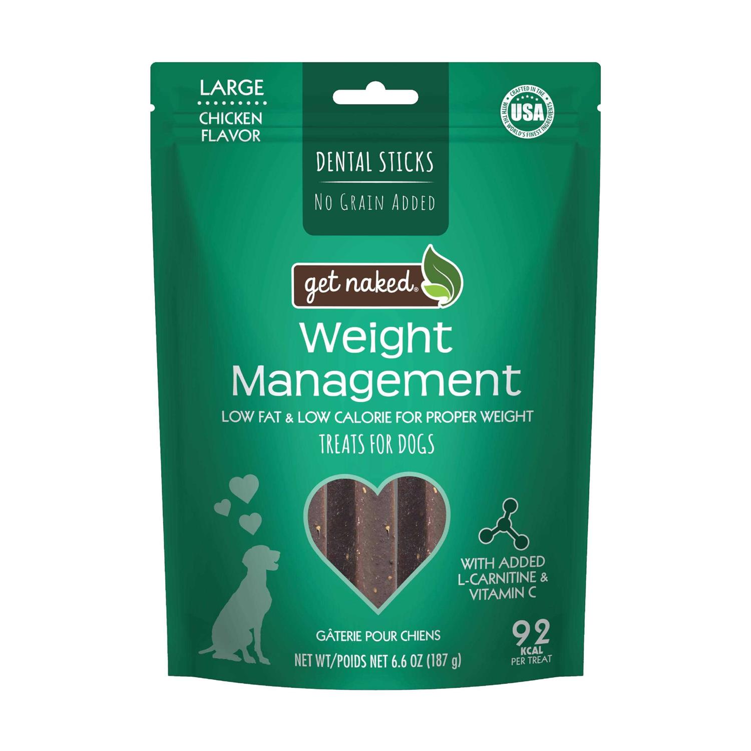 Get Naked Grain Free Weight Management Dental Chew Sticks - Pet Supplies online store