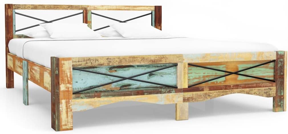 Bed Frame Bed Frame Queen,Floating Bed Frame,zinus Queen Bed Frame,Queen Platform Bed Frame,Solid Reclaimed Wood 70.9