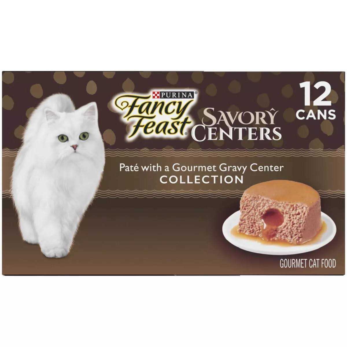 Fancy Feast Savory Centers Pate With a Gravy Center Variety Pack Wet Cat Food - Pet Supplies online store