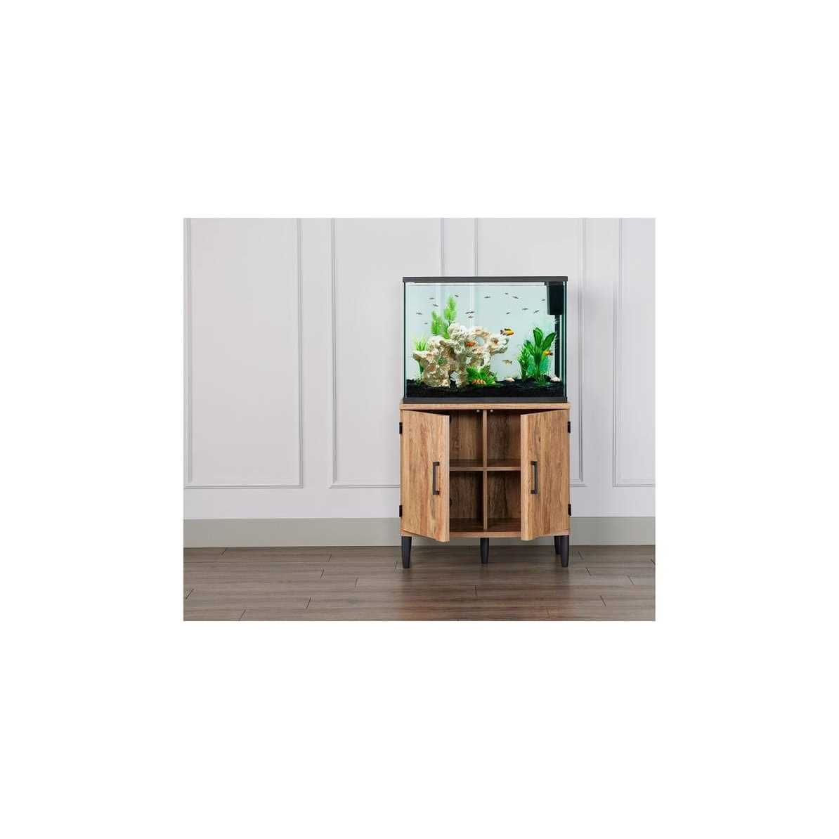 Top Fin Bowfront Aquarium Tank Stand 36 Gallon - Pet Supplies online store
