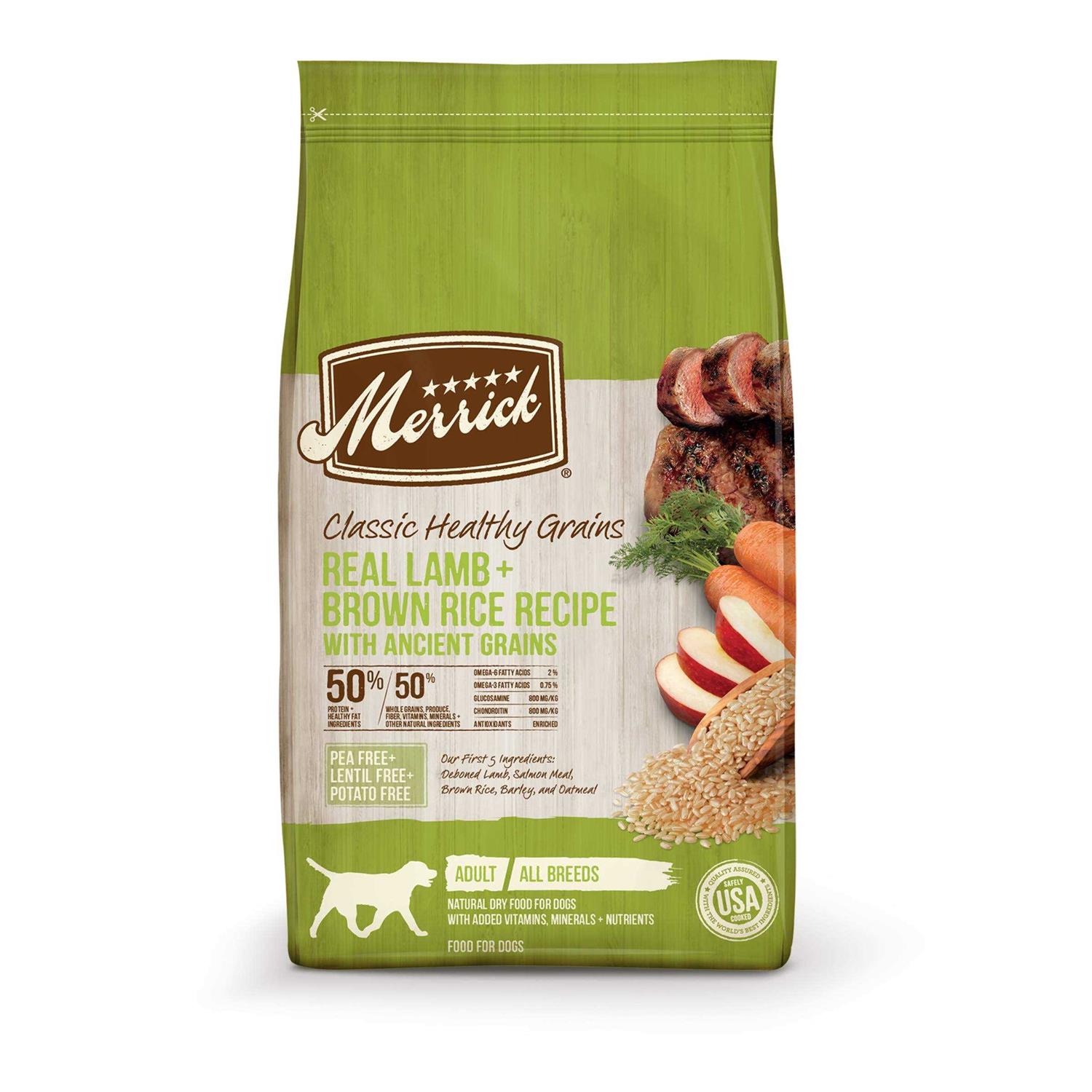 Merrick Classic Real Lamb Green Peas with Ancient Grains Dry Dog Food - Pet Supplies online store