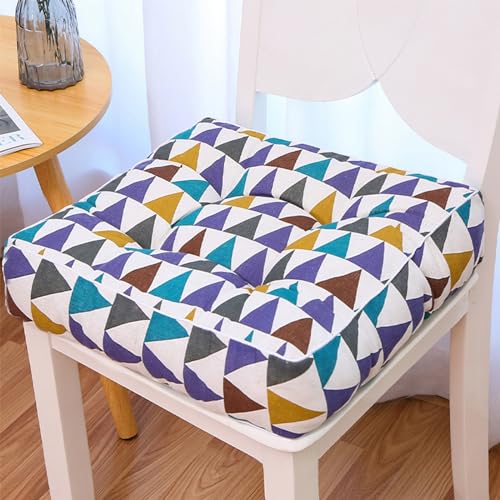 Chair Office Cushion Classroom Stool Student Butt Pad Chair Cushion Floor Butt Pad Squares Cotton and Linen Cushion Squares Chair Cushion