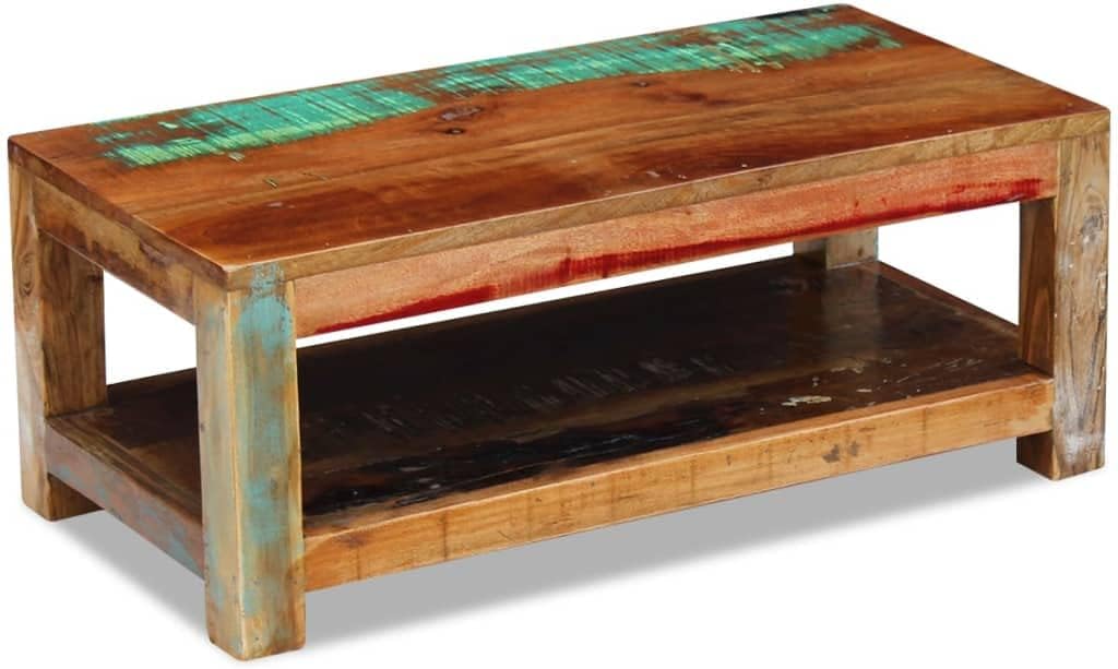 Coffee Table Solid Reclaimed Wood 35.4