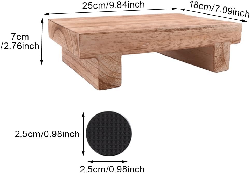 Wood Step Stool,Wooden Utility Step, Toddler Step Stool for Kids, Bathroom Potty Stool, Kitchen Stool, Bed Stool,Small Wooden Step Stool for Bedroom,Children's Stool