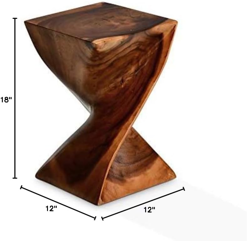 Steve Silver Paloma Natural Wood Glaze Accent Side Table