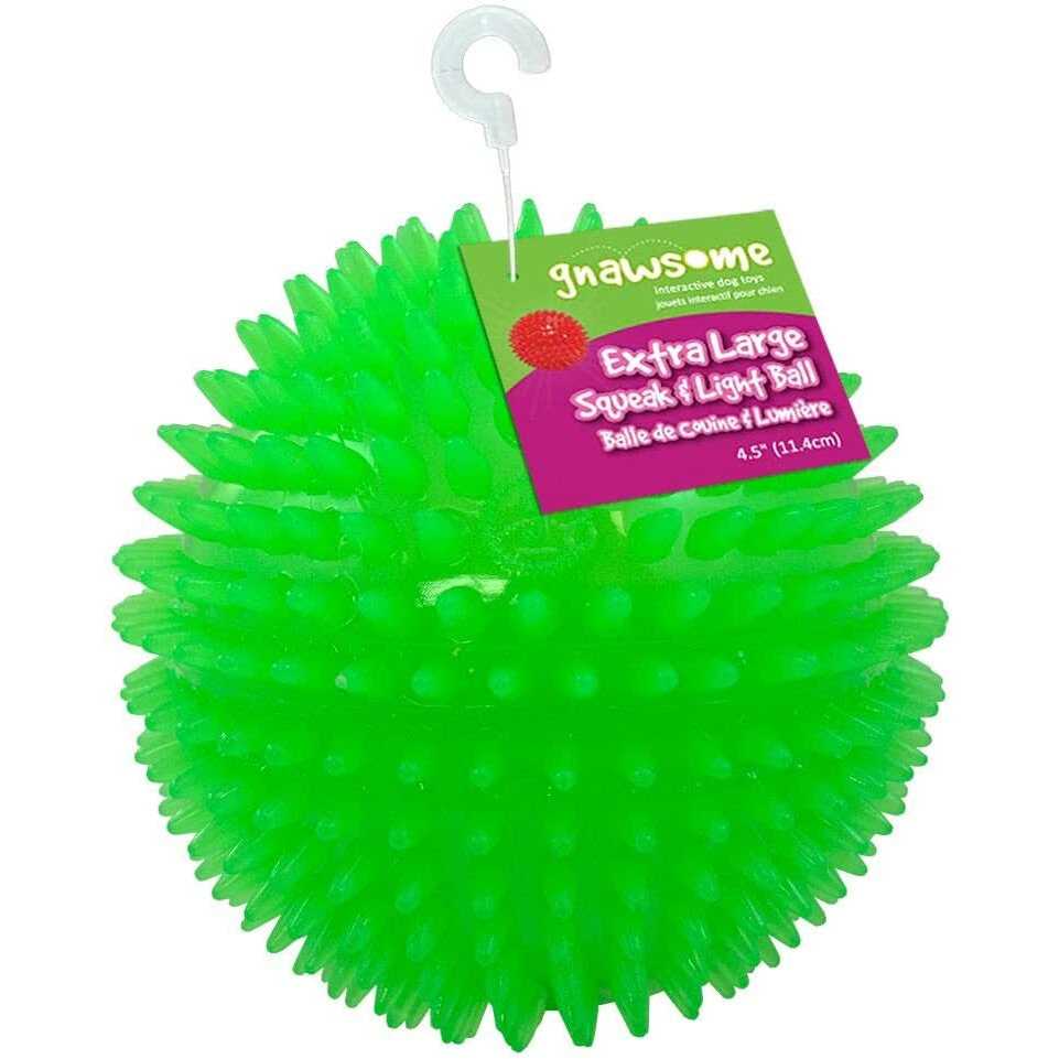 Gnawsome Large Squeak & Light Ball Dog Toy - Pet Supplies online store