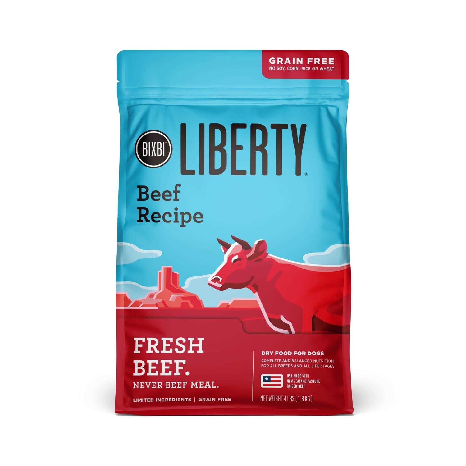 Bixbi Dog Liberty Grain Free Beef Dry Food - Pet Supplies online store