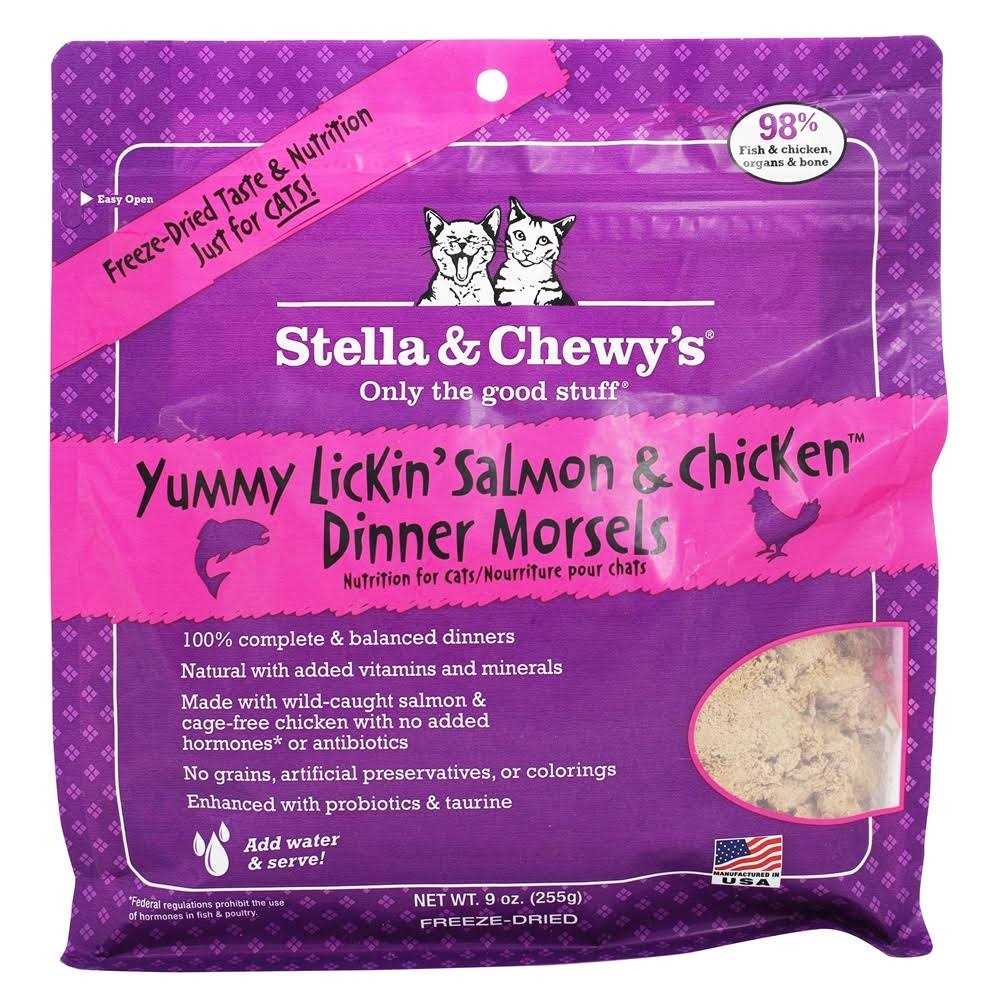 Stella & Chewy's Dinner Yummy Lickin' Salmon Chicken Freeze-Dried Cat Food - Pet Supplies online store