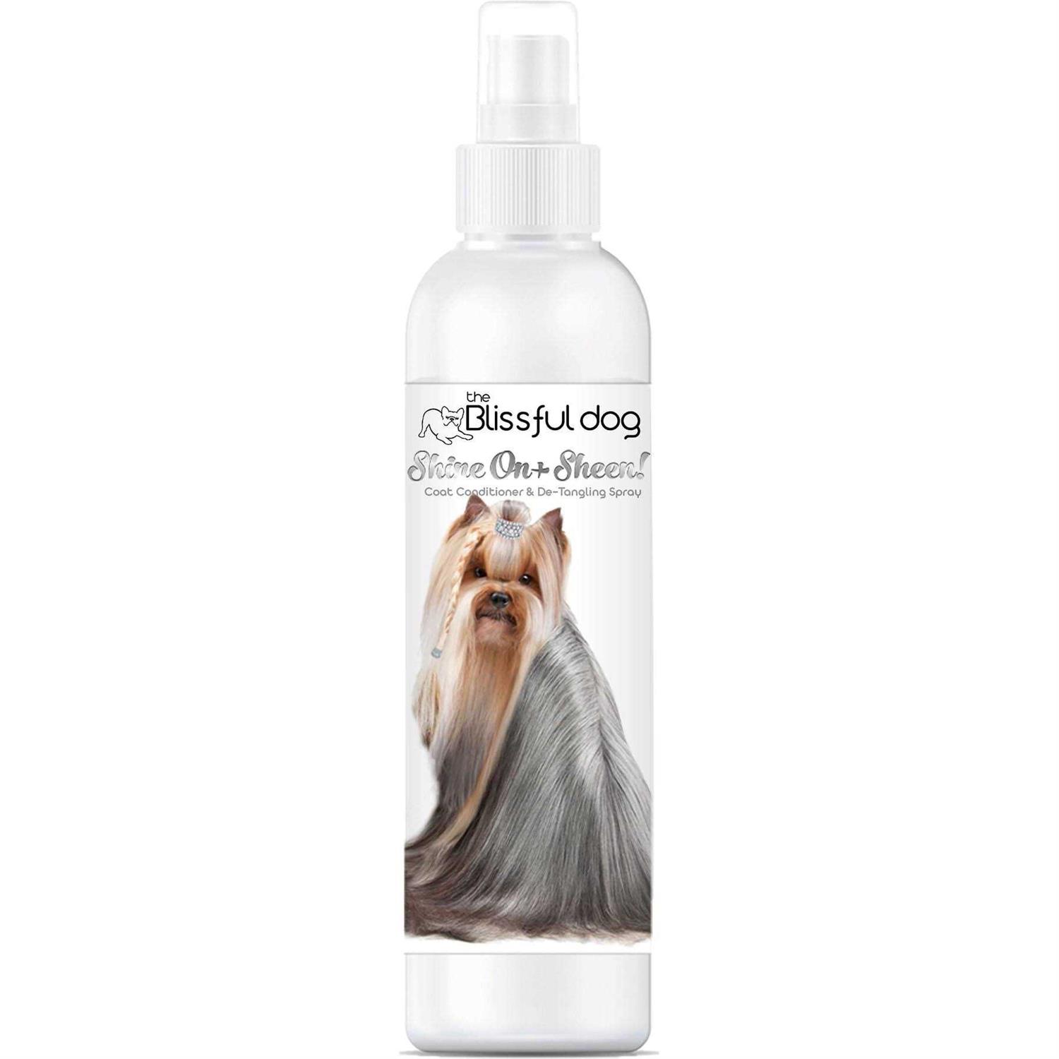 The Blissful Dog Shine-On + Sheen Coat Spray, All Natural, Leave-in Conditioner and Coat Detangler for Your Dog - Pet Supplies online store