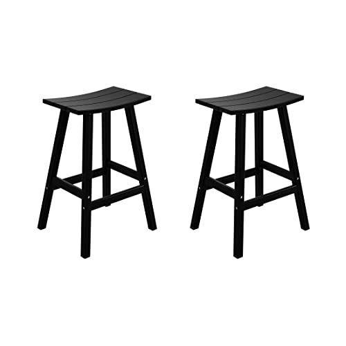 WO Home Furniture Patio Counter Stools Set of 2 PCS Outdoor Adirondack 24