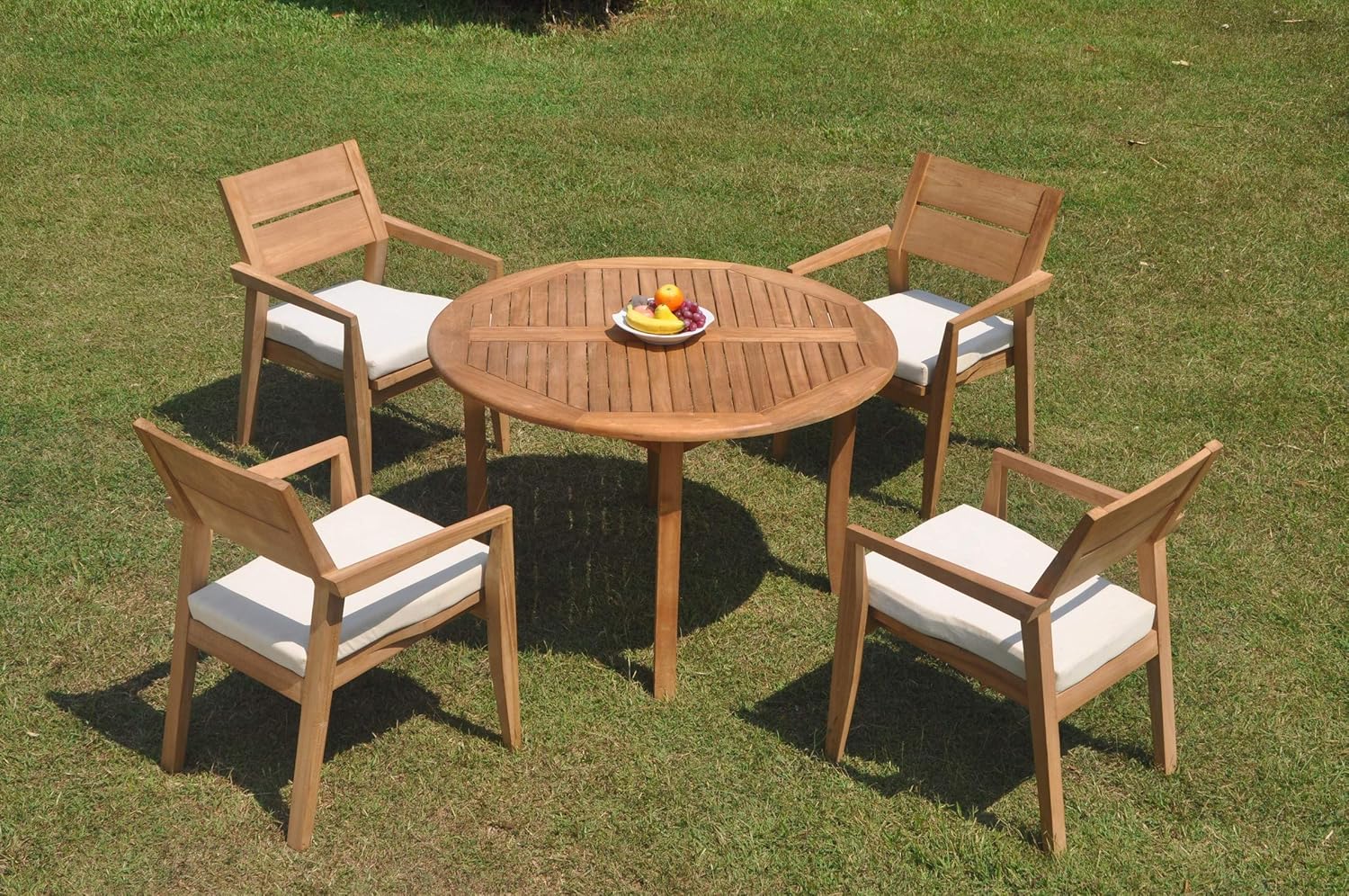 4 Seater Grade-A Teak Wood 5 Pc Dining Set: 48