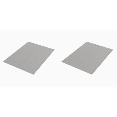 Mayton 0.75-Inch King & Full Mattress Support Wooden Bunkie Board/Bed Slats with Cover, Grey