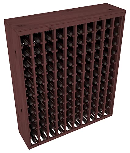 Wine Racks America® Knotty Alder 120 Bottle Deluxe Wine Rack. Oak Stain