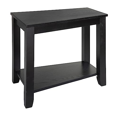 Homelegance Elwell Wedged Chairside Table Table, Espresso