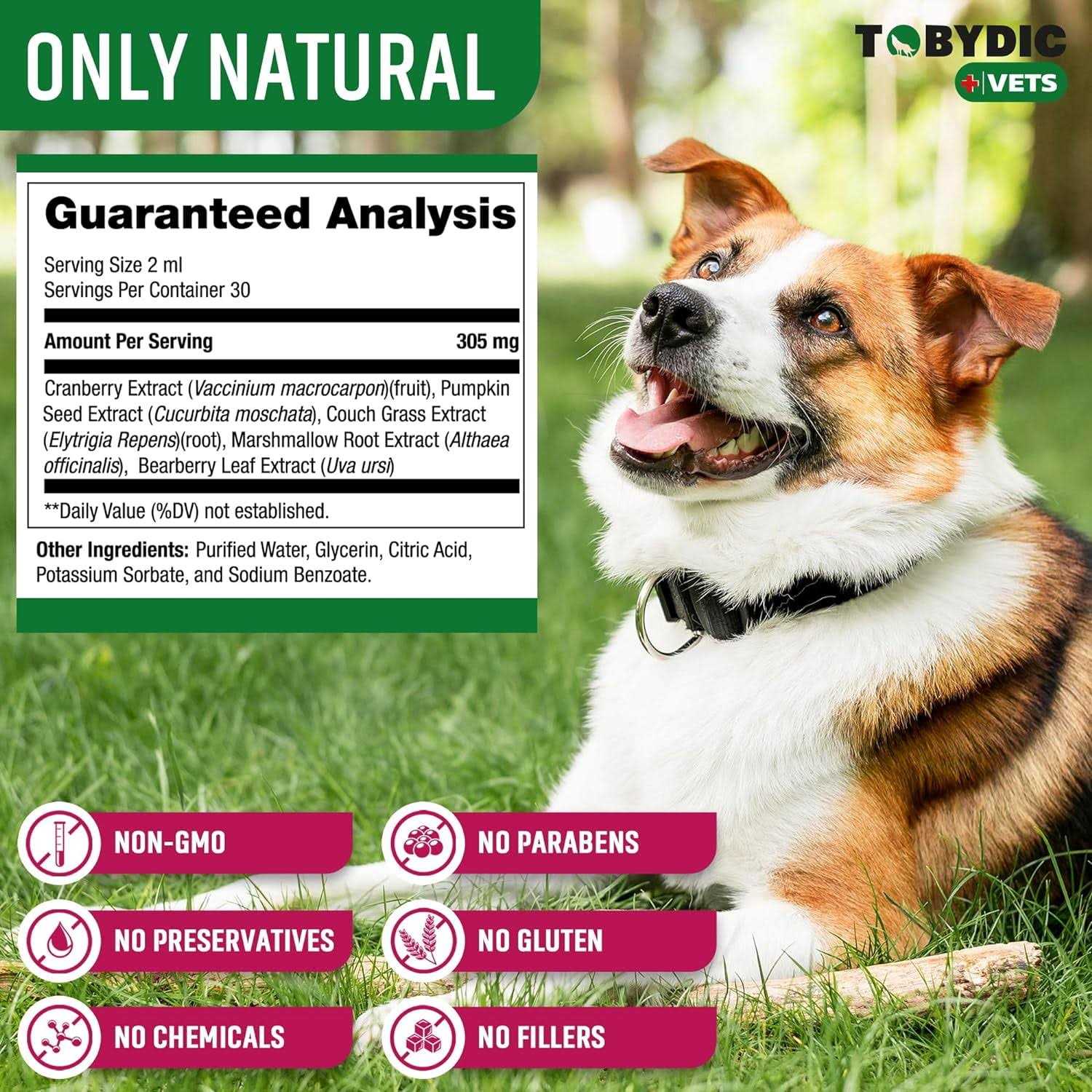 TOBYDIC Cat & Dog Natural UTI Medicine & Urinary Tract Infection Treatment with Cranberry - Pet Supplies online store