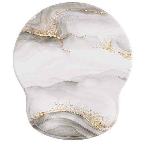 Ergonomic Mouse Pad Wrist Support Set, Memory Foam Keyboard Wrist Rest Set, Relieve Wrist Pain Keyboard Pad, Non-Slip Base Mousepad(Pink Set)