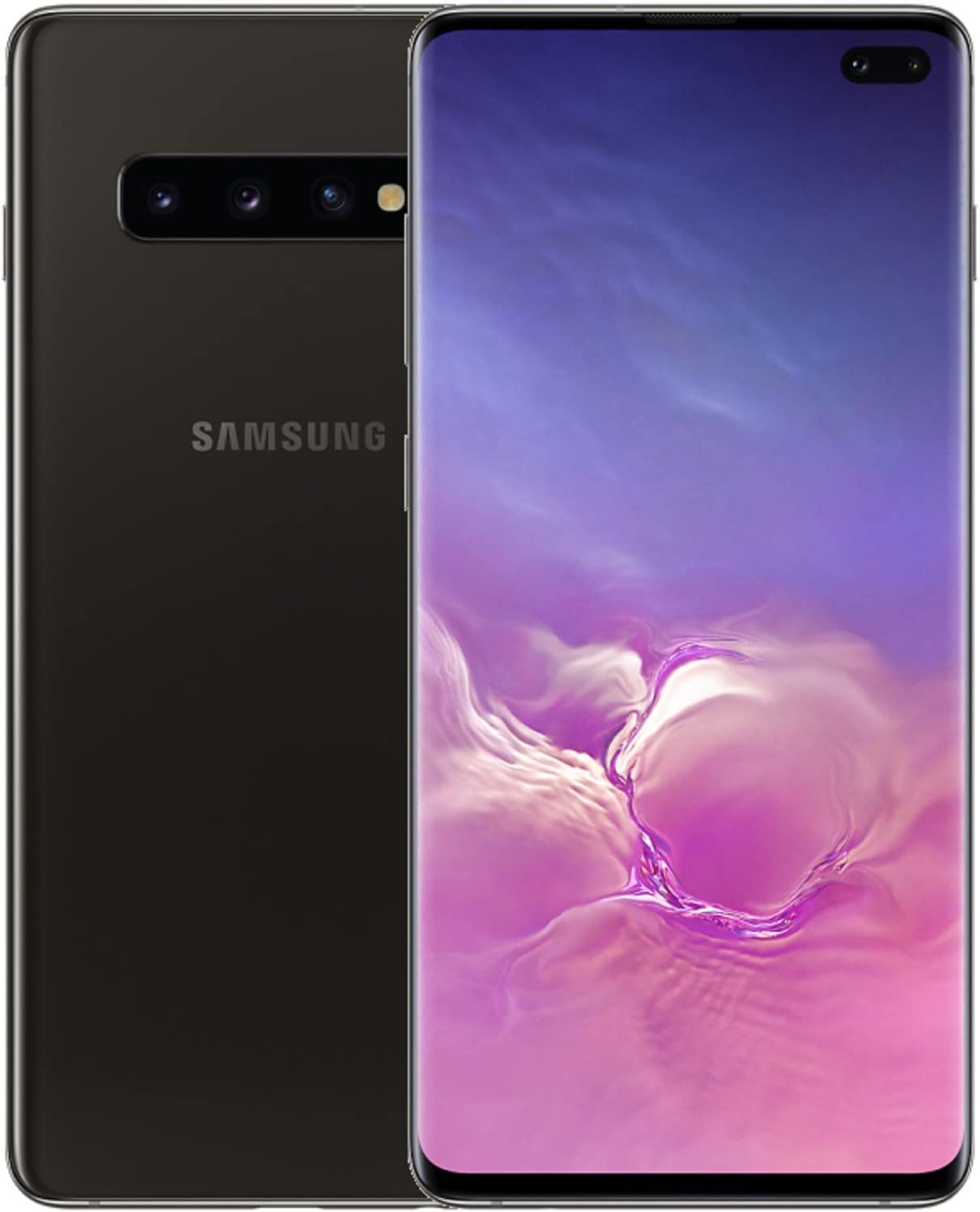 Samsung Galaxy S10+ Plus 512GB / 8GB RAM SM-G975F/DS Hybrid/Dual-SIM (GSM Only, No CDMA) Factory Unlocked 4G/LTE Smartphone - International Version No Warranty (Ceramic Black)