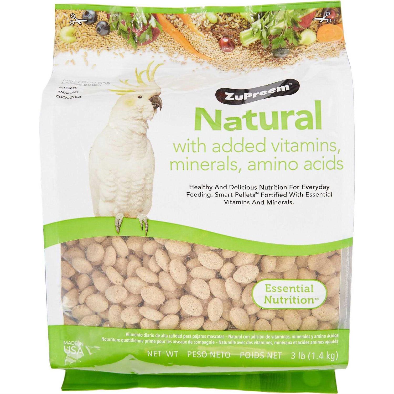 Zupreem Natural Large Bird Food - Pet Supplies online store