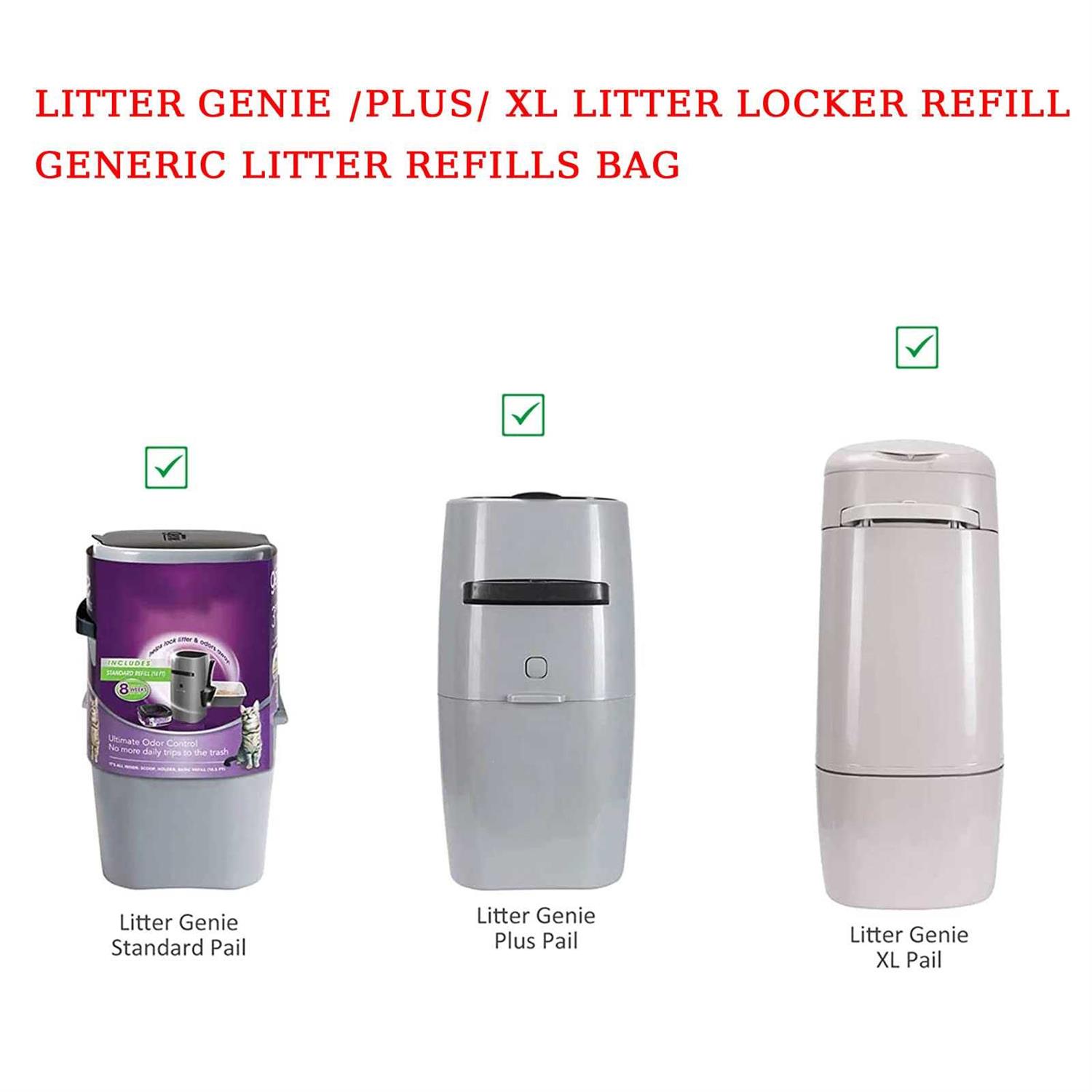 9 Pack Cat Litter Refills Bag Litter Pail Refills Cat for Litter Genie/Plus/XL Litter Refill Generic Litter Refills Bag - Pet Supplies online store