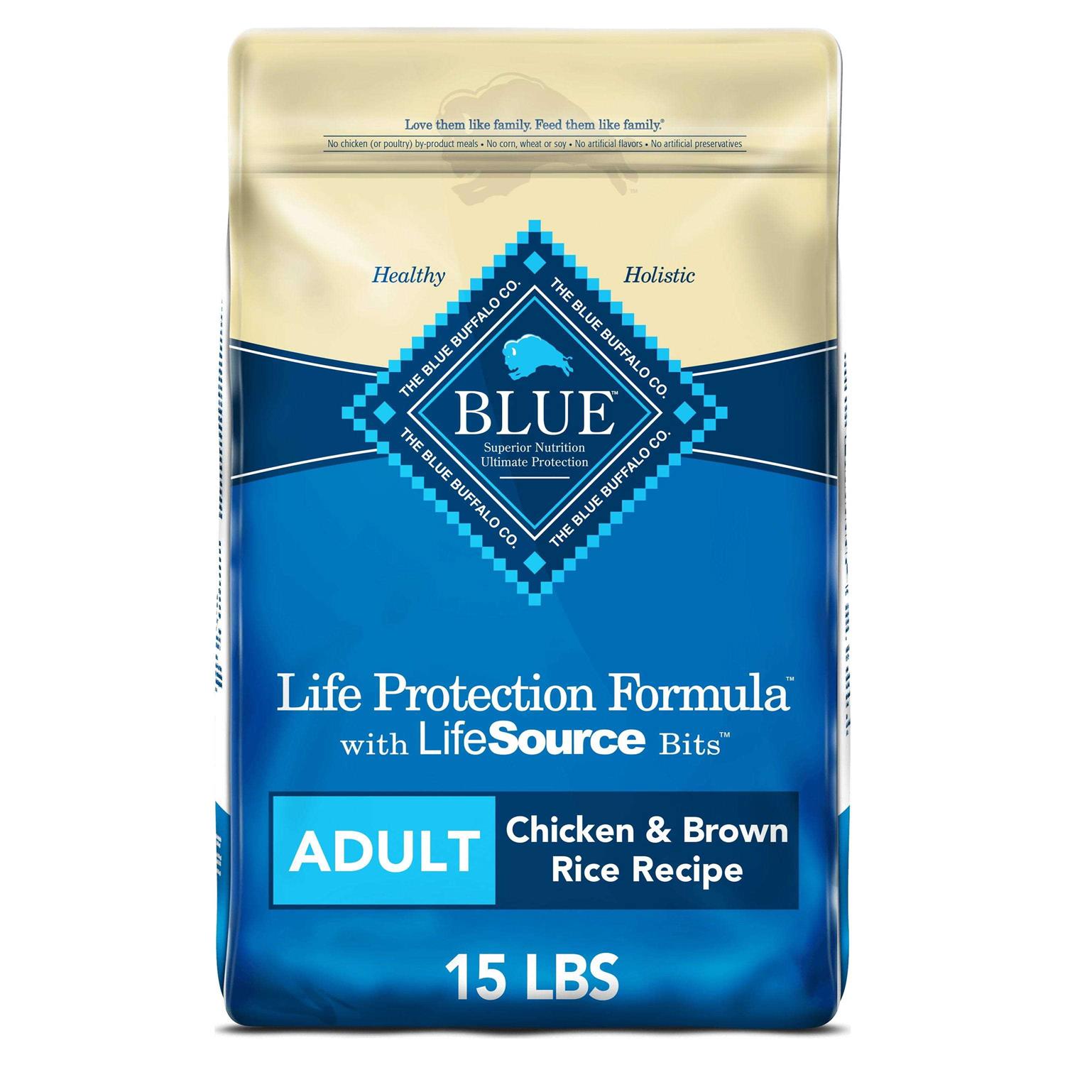 Blue Buffalo Life Protection Dry Adult Dog Food Chicken and Brown Rice - Pet Supplies online store